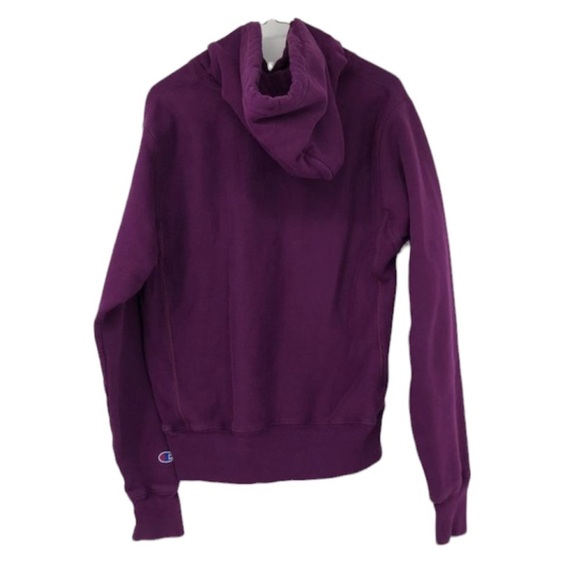 Champion Reverse Weave  script purple pullover hoodie women’s small - Picture 3 of 15